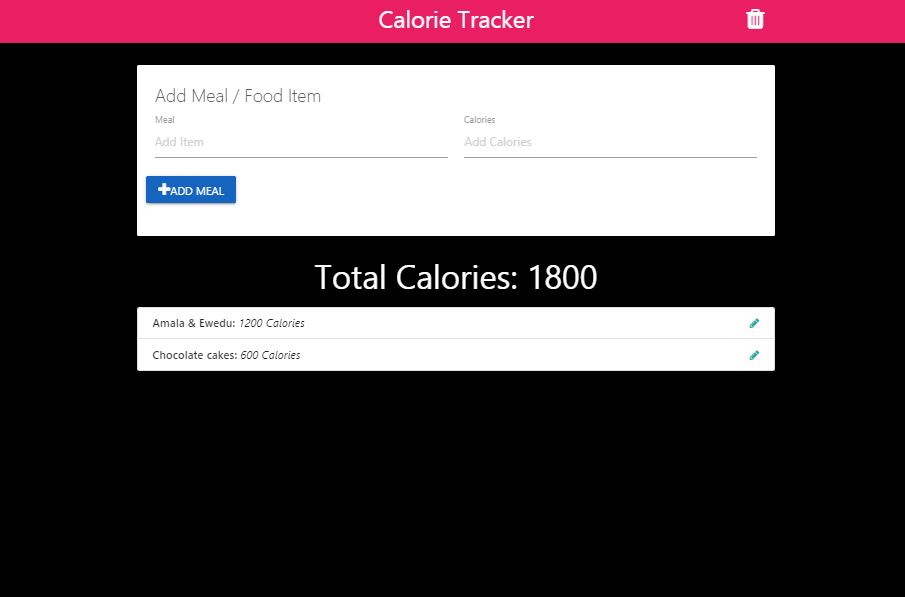Calorie Tracker